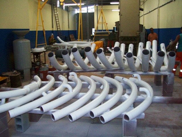 Jateamento e pintura industrial